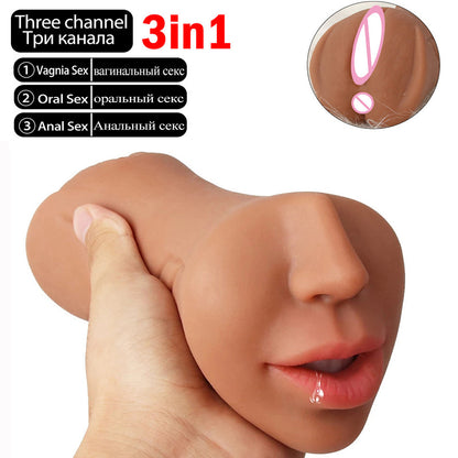 Oral Virginal Anal Sex Cup Pocket Pussy  - image 1