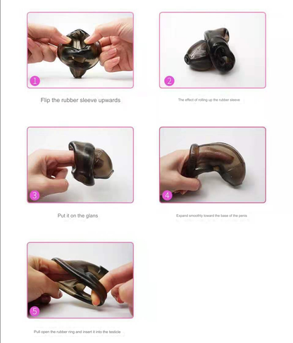Anti-Masturbation Silicone Chastity Cage - image 2