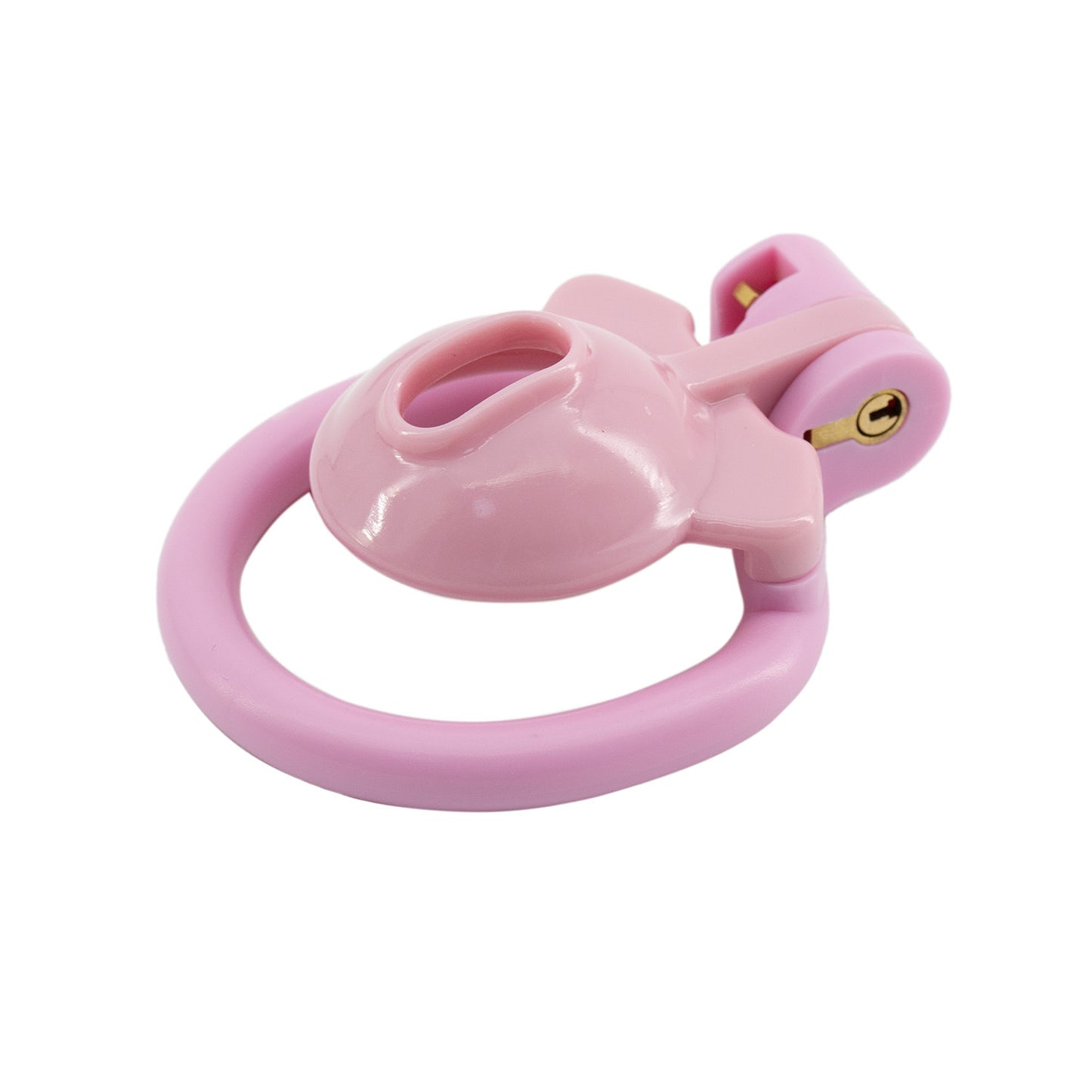Pink Sissy Chastity Cage with 4 Rings - image 3