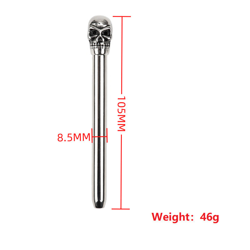 Male Penis Urethral Sound Stainless Steel Skull Head - image 2