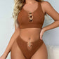 Sheer Lace Lingerie Set for Women – Deep V Teddy with G-String Panties - image 12