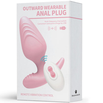 Vibrating Rechargeable Silicone Anal Plug - Style 2 - Pink - image 4