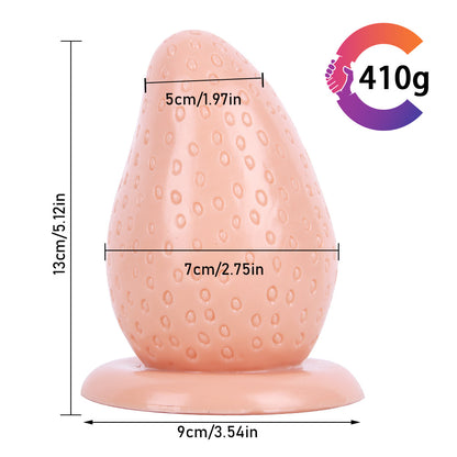 Strawberry Anal Plug - Flesh Tone - image 17