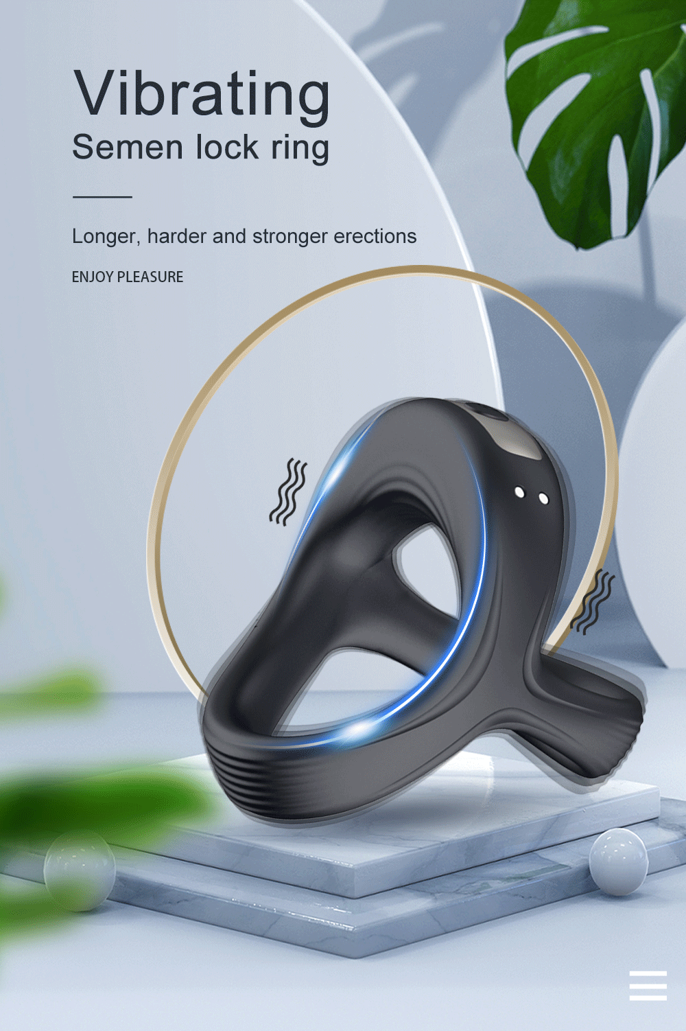 3-in-1 Ergonomic Cock Ring for Maximum Pleasure - image 5