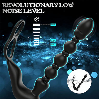 7.3'' Dual-Motor Prostate Massager with Remote Control & Flexible Anal Beads - image 6