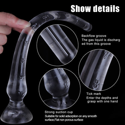 TPE Transparent Huge Butt Anal Plug - image 2