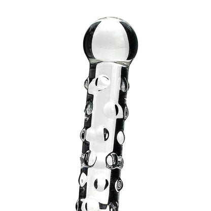 Textured Glass Dildo – Handcrafted Bobble Shaft for G-Spot & Anal Play - image 3