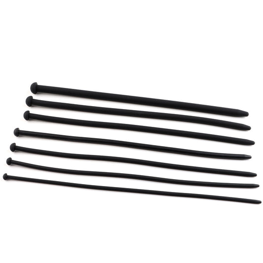 Black Silicone Urethral Sounds 7pcs Set - image 1