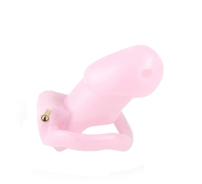 Sissy Cock Cage - Pink-Large - image 4