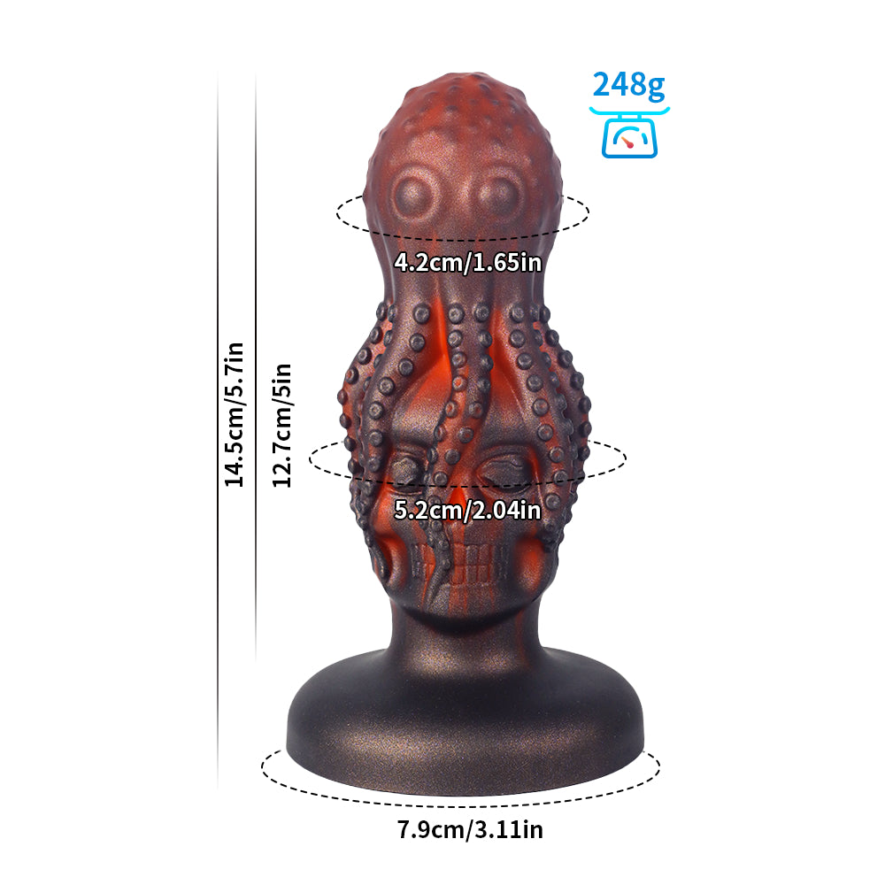Monster Fantasy Octopus Skull Dildo - M - image 1