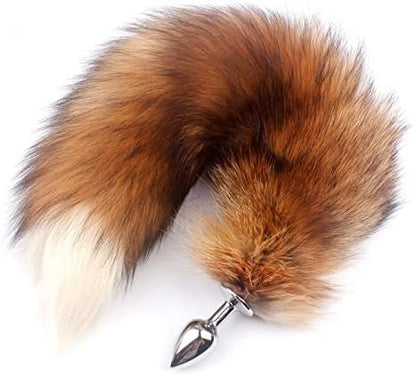 Sexy Cosplay Foxtail Anal Plug - Red Fox Tail - image 0
