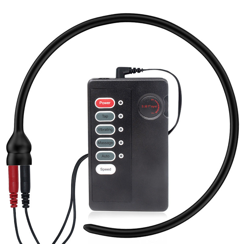 Extra Long 36cm/14 inches E-stim Eletric Urethral Sound - Black - image 0