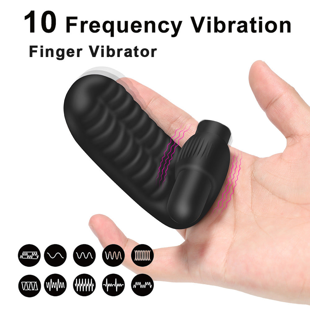 Ten Frequency Finger Vibrator – Wearable Mini Stimulator  - Black - image 8