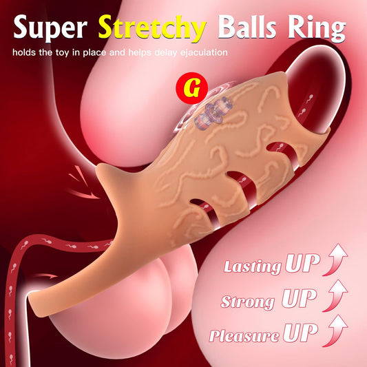 App Control Vibrating Penis Sleeve Cock Ring - image 1