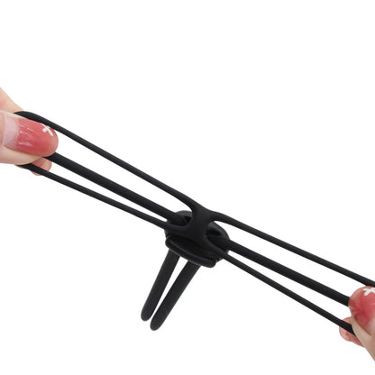 Sweet Magic Silicone Cross Cock Ring - image 1