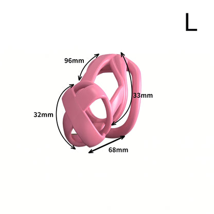 StealthCore Male Chastity Cage - Pink L Flat Ring - image 6