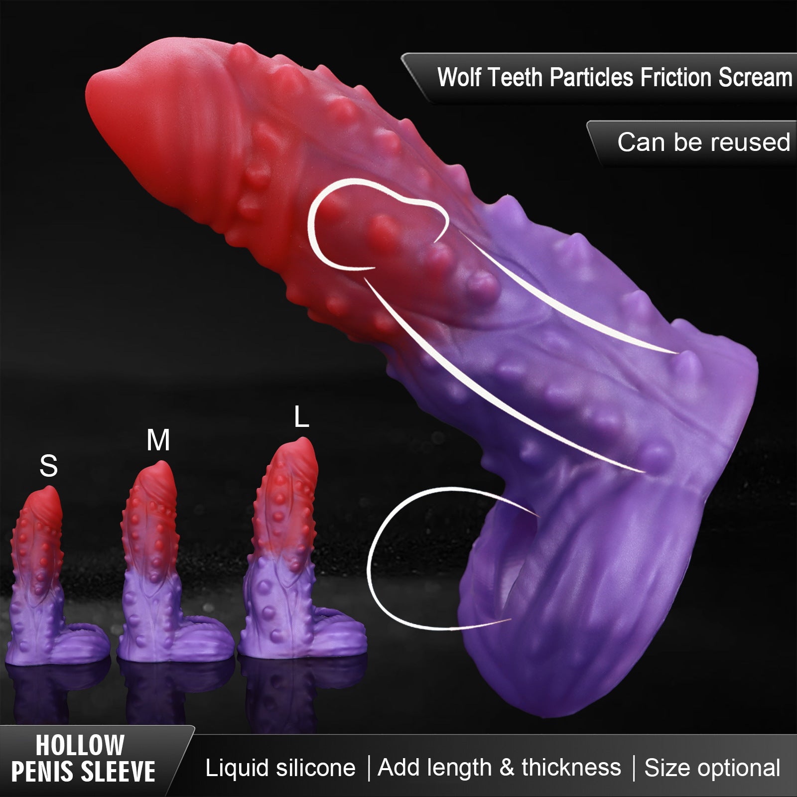Tentacle Texture Penis Sleeve - image 1