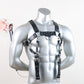 Men's Leather Body Harness Set with Suspenders & Leash – Adjustable BDSM Chest Harness for Roleplay & Fashion Statem - image 5