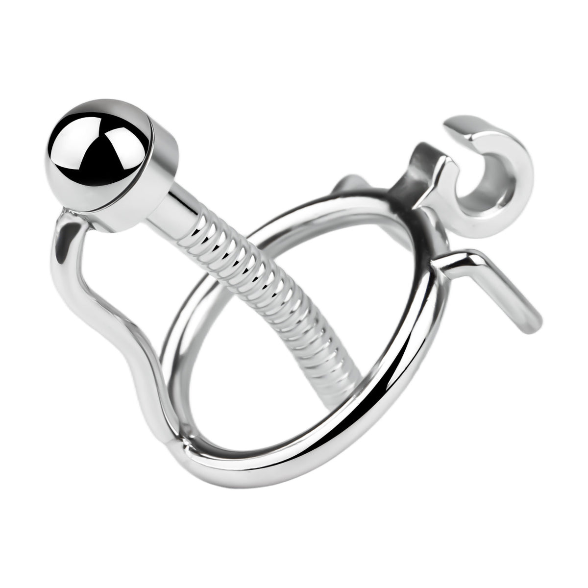 Steel Urethral Chastity Cage With Belt ( 3 Color ) - image 1