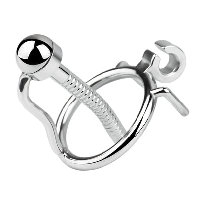 Steel Urethral Chastity Cage With Belt ( 3 Color ) - image 1