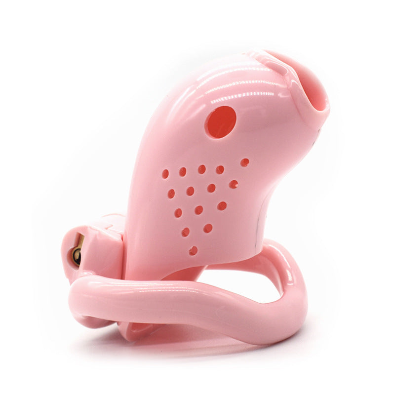 Sissy Prison - Pink Plastic Chastity Cage - Pink - image 2