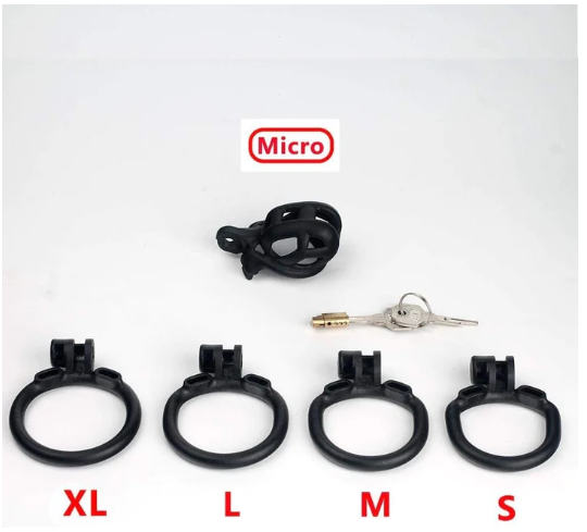 Cobra Male Chastity Cage Device Kit - Micro - image 1