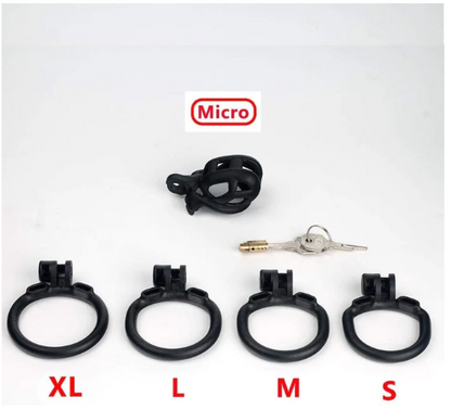 Cobra Male Chastity Cage Device Kit - Micro - image 1