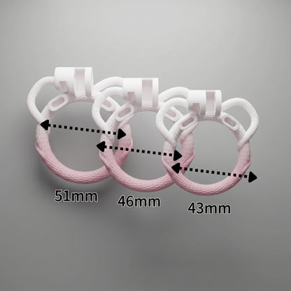 Pink Serpent Chastity Cage - image 4