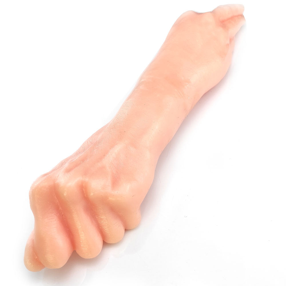 PowerGrip Full Arm Fist Toy – Realistic PVC Depth Play Tool - Flesh - Tone - image 3