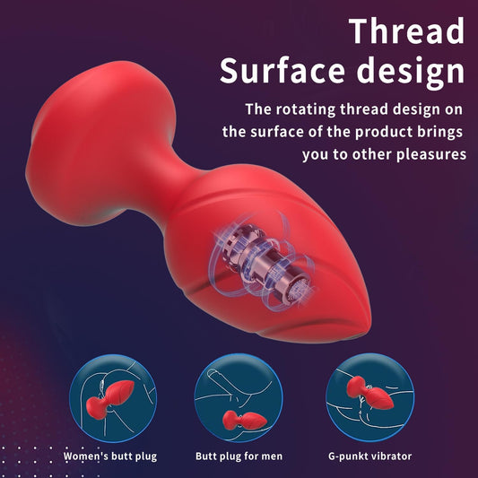 10-Speed Remote Threaded Anal Plug - image 0