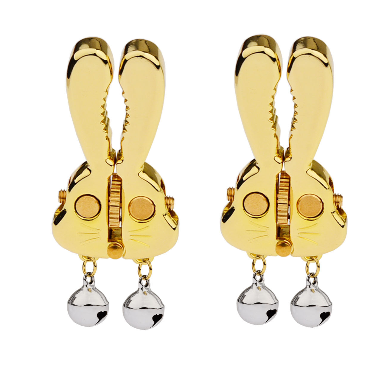 Adjustable Bunny Nipple Clamps – Sensory Play with Bells & Gear Control - GB - SB - image 7