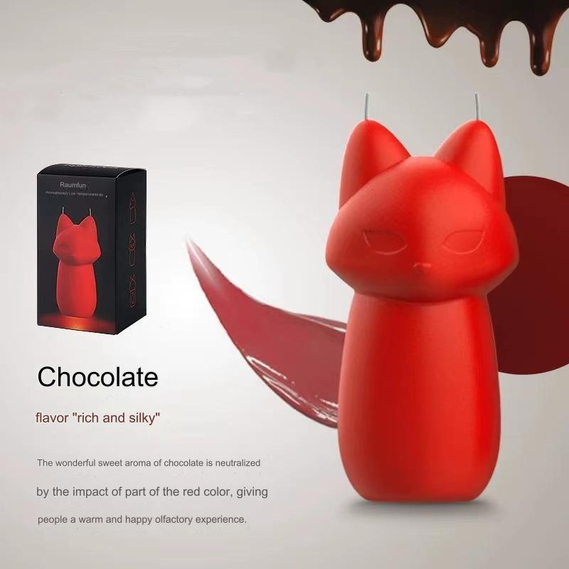 Cat Low Heat Candles Romantic Wax Dripping Candle - Red - image 2