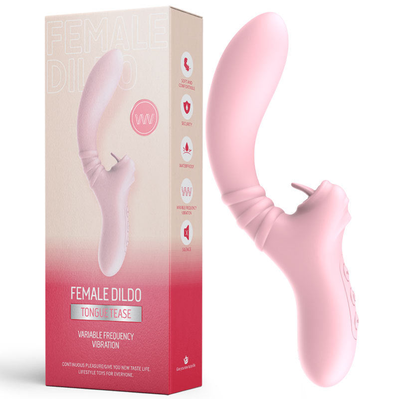 PulseLick Dual Stimulation Vibrator - Pink - image 7
