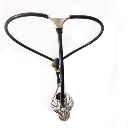 Men's Thong Semi Hollow Invisible Chastity Belt - image 2