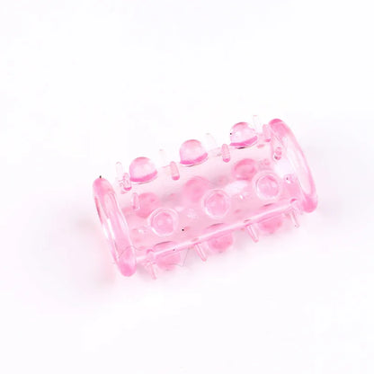 Penis Ring Condom Sleeve Penis Extender  - Pink - image 3