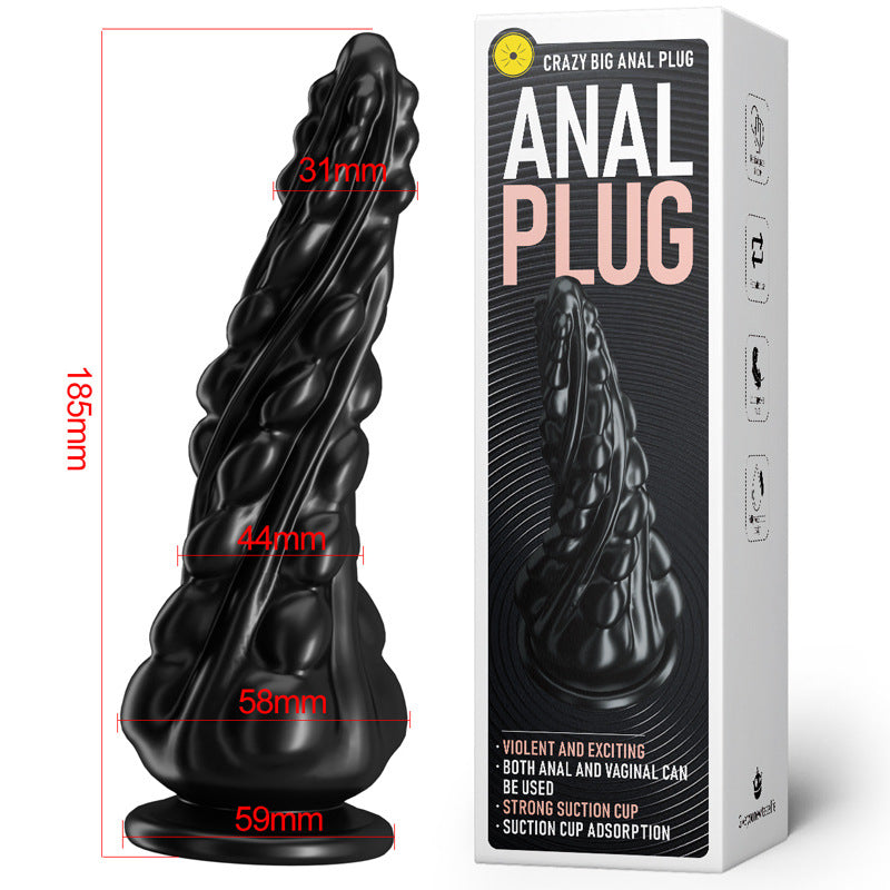 Spiral Sensation Anal Plug - Black S - image 6
