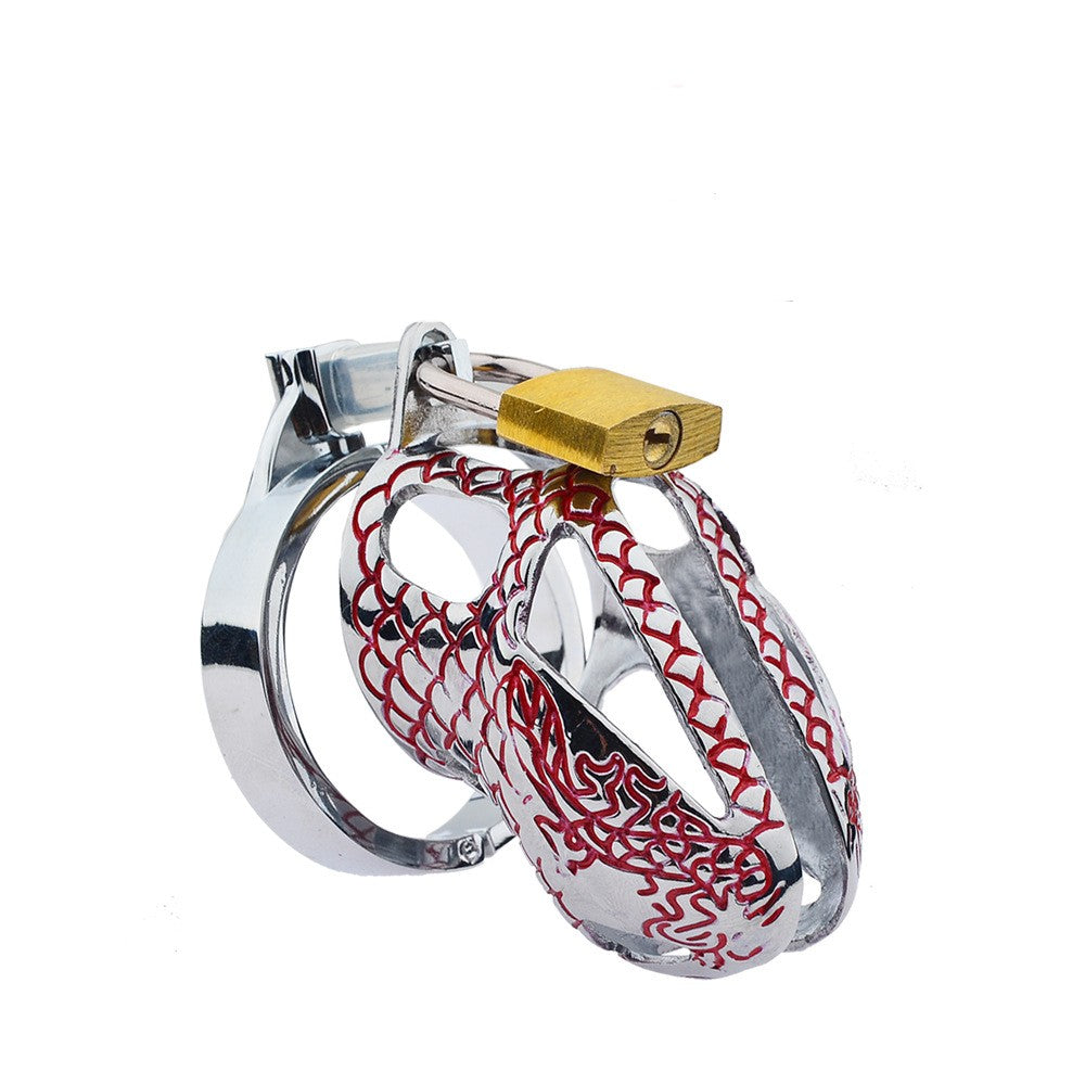 Dragon Male Chastity Cage - Red 50mm - image 2