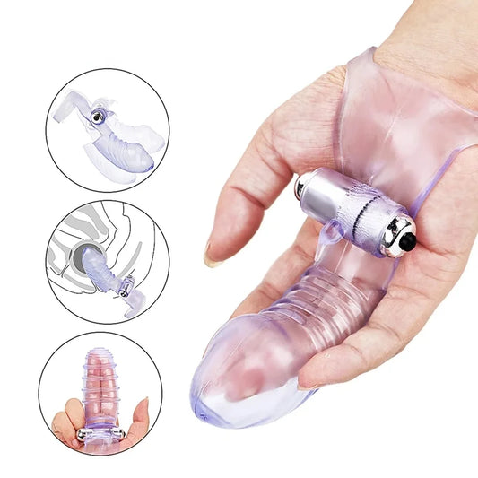 Finger Sleeve Vibrator Clit Stimulate - image 0
