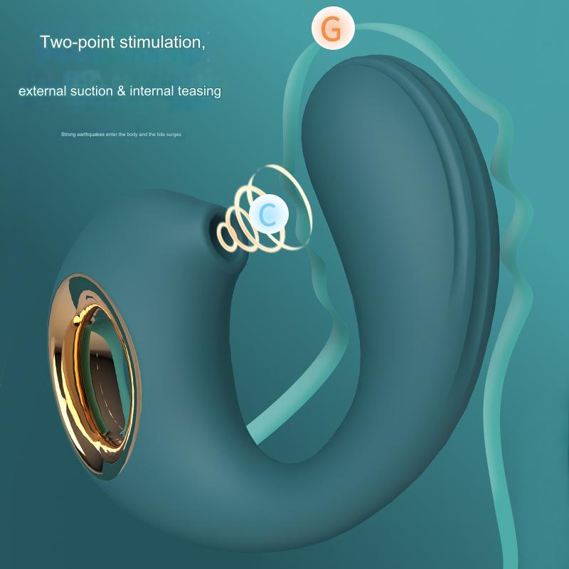 Dolphin Vibrator G-spot, Clitoris, And Labia Sucker - image 2