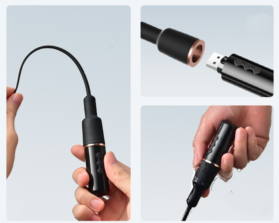 USB Rechargeable Vibrating Silicone Urethral Sound - image 3