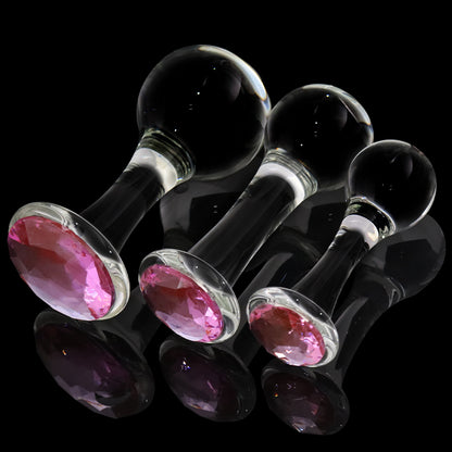 Crystalglow Glass Pleasure Anal Plug - image 2