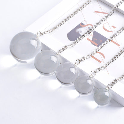 Glass Pearl Transparent Round Small Stopper Crystal Bead Ball - image 3