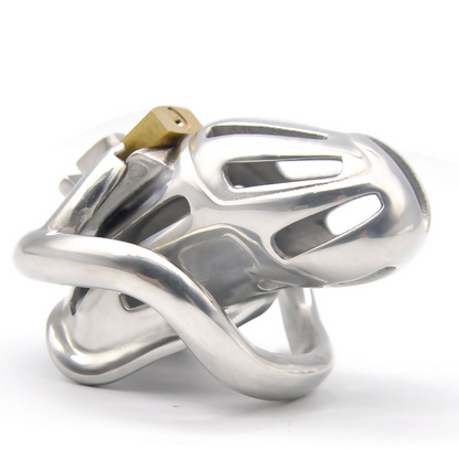 Stainless Steel Sissy Chastity Cage - Ring Dimensions: 1.77" * Length: 2.9'' - image 2