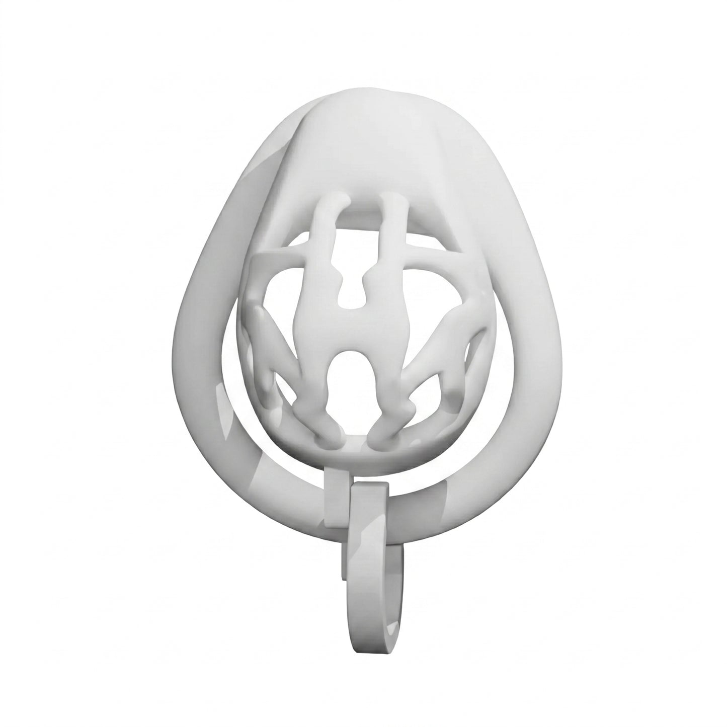 Pearl Drop Chastity Cage - White - image 5