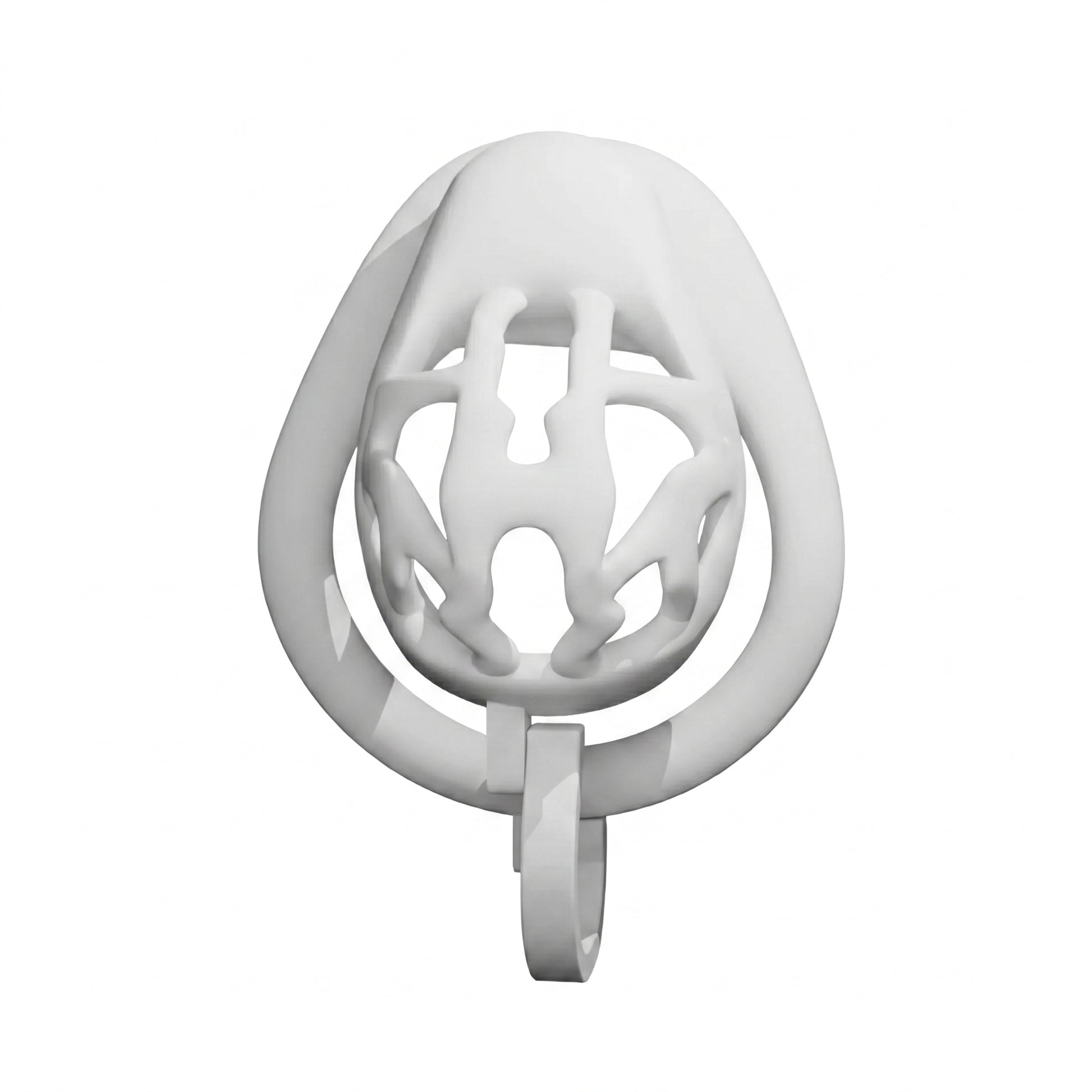 Pearl Drop Chastity Cage - White - image 5
