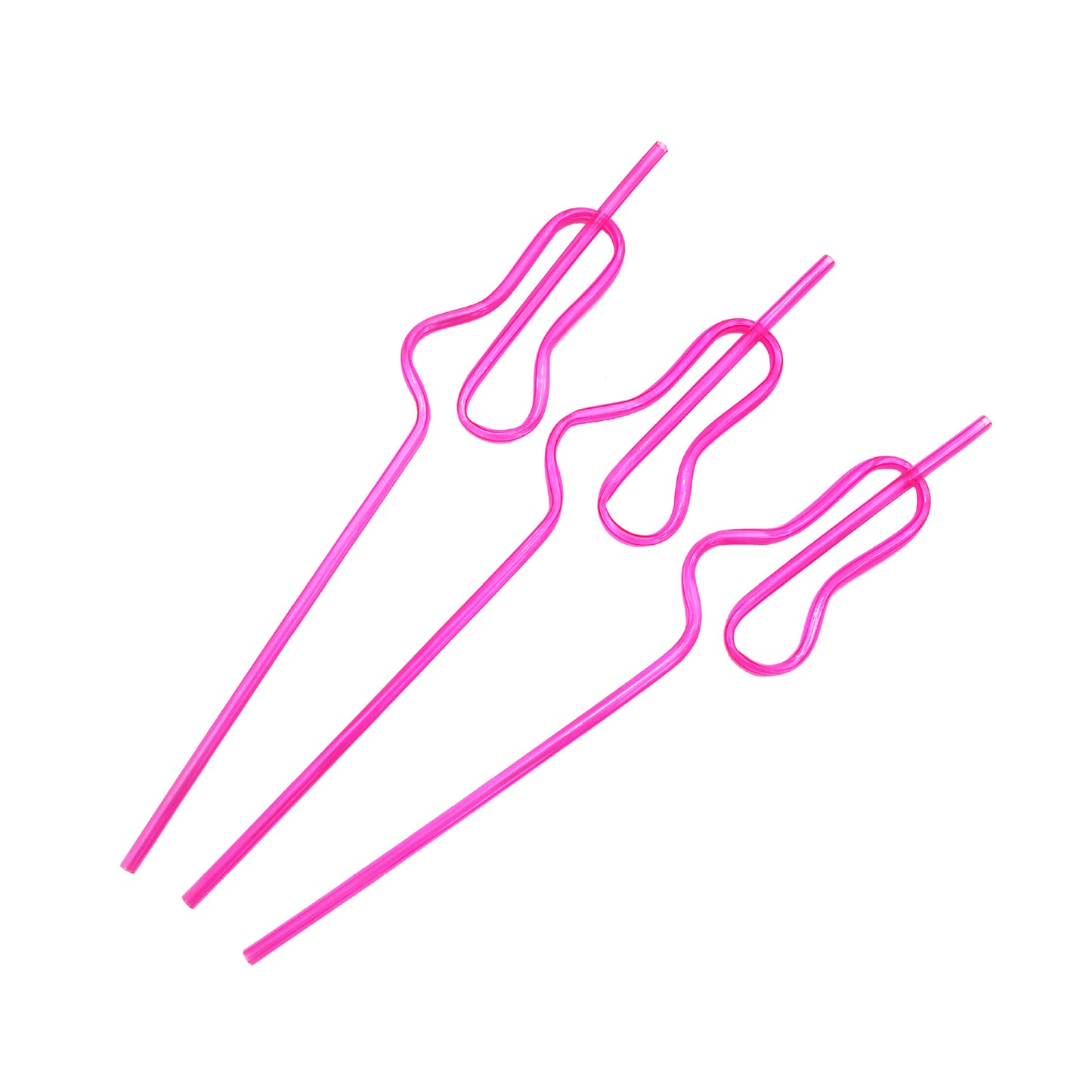 PG-13 Penis Straw - Pink x 10 - 5*255mm - image 4
