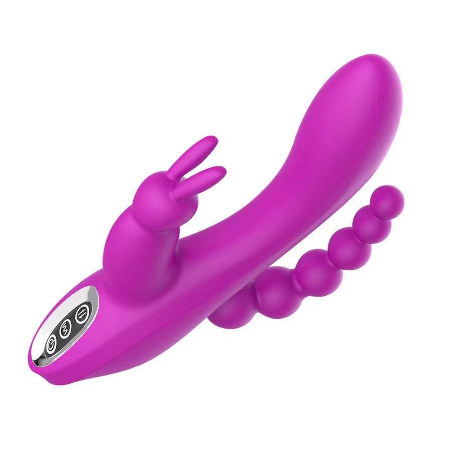 3 in 1 Rabbit Anal Dildo Vibrator 7 G spot Modes - Purple - image 8