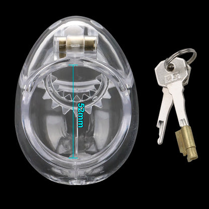 Penis Cage Fully Restraint Male Chastity Cage - 52mm thorn ring - image 0