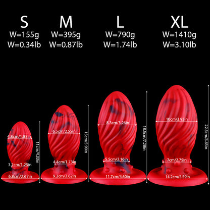 New Red Dragon Egg Anal Plug  - image 4