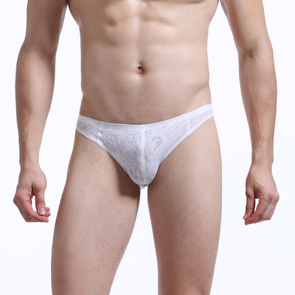 Lace Thong Underwear - White - XL - image 5